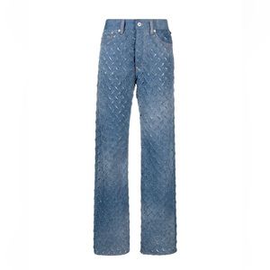 *SOLDHeron Preston razor-cut straight leg denim jeans